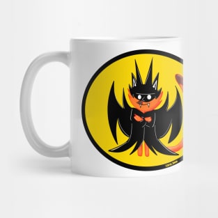 batsy ecopop fox in cosplay disguise art Mug